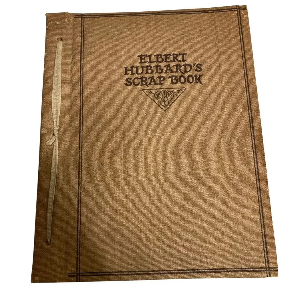 Lot of 2‎ Elbert Hubbard's Scrap Book 1923 and Note Book 1927 PB Quotes Essays